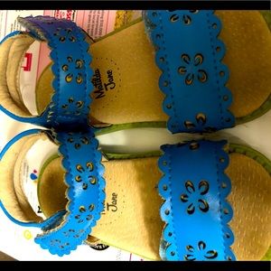 Livie and Luca/MJ collab blue sandals